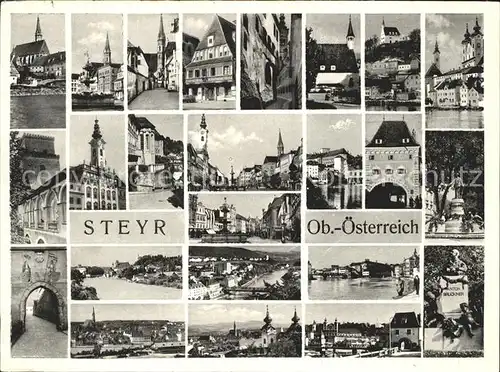 Steyr Enns Oberoesterreich Teilansichten Kat. Steyr