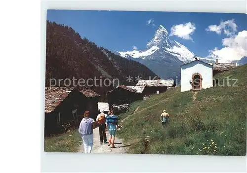 Findeln VS Wanderweg Zermatt  Kat. Findelen