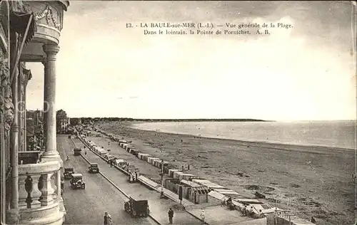 La Baule sur Mer Vue generale de la Plage Pointe de Pornichet Kat. La Baule Escoublac