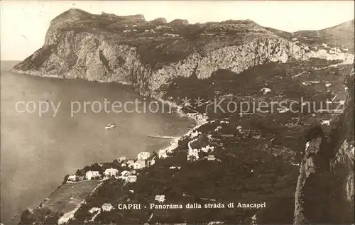 Capri Panorama dalla strada di Anacapri Kat. Golfo di Napoli