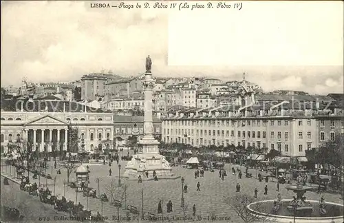 Lissabon Praca de Pedro Kat. Portugal