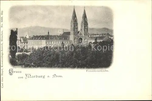 Marburg Drau Maribor Franziskanerkirche Kat. Slowenien