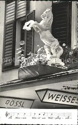 St Wolfgang Wolfgangsee Weissen Roessli Kat. St. Wolfgang im Salzkammergut