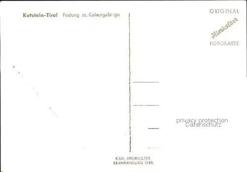 Kufstein Tirol Festung Kaisergebirge Kat. Kufstein