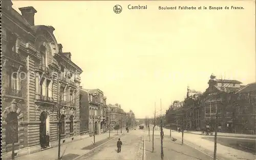 Cambrai Boulevard Faidherbe Banque de France Kat. Cambrai