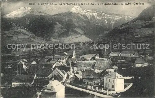 Le Trieves Saint Maurice Vue generale et les Alpes