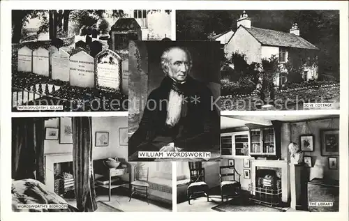 England UK William Wordsworth Portrait Grab Cottage Bedroom  Kat. United Kingdom