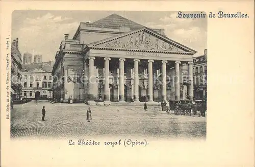 Bruxelles Bruessel Theatre royal Opera Kat. 