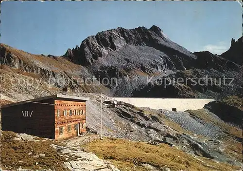 Kaernten Hohenbahnhaus mit Sperre Gr Muehldorfersee Reisseck Seenplateau Kat. Villach