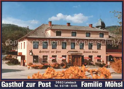 Laimbach Muenichreith Gasthof zur Post Kat. Muenichreith Laimbach