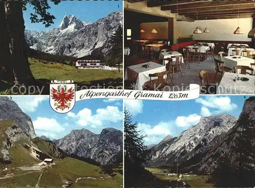 Pertisau Achensee Alpengasthof Gramai Speisesaal Hochalm Rippenspitze Rappenspitze / Eben am Achensee /Tiroler Unterland