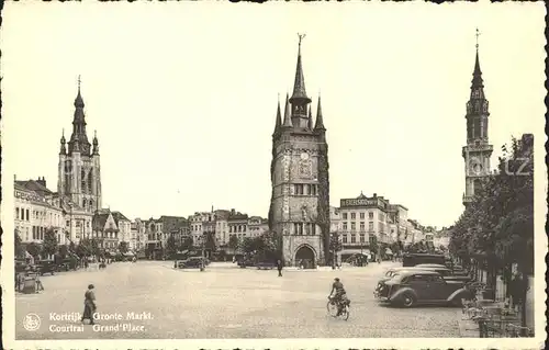 Kortrijk West Vlaanderen Marktplatz Kat. Courtrai
