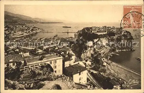 Monaco Vue generale de la Principaute Cote d Azur Kat. Monaco