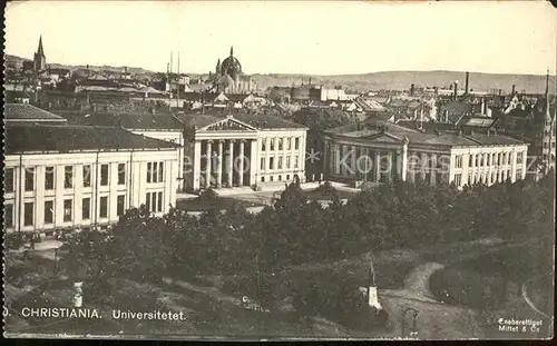 Christiania Universitetet Kat. Norwegen