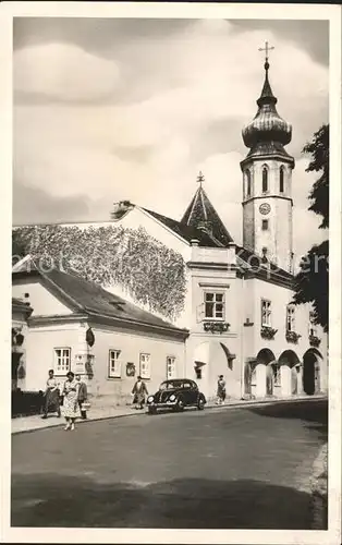 Grinzing Wien Dorfpartie Kirche Kat. Doebling