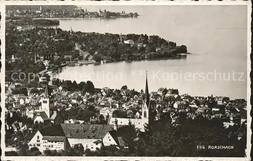 Rorschach Bodensee Ortsansicht Kat. Rorschach