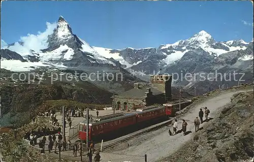 Zermatt VS Gornergrat Bahn Matterhorn Dent Blance Kat. Zermatt