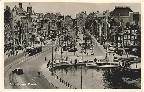 Amsterdam Niederlande Rokin Strassenbahn Kat. Amsterdam