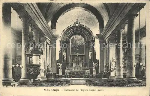 Maubeuge Nord Interieur de l Eglise Saint Pierre Kat. Maubeuge