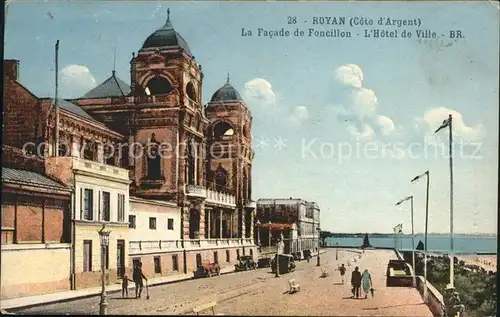 Royan Charente Maritime Facade de Foncillon Hotel de Ville Kat. Poitiers Charentes