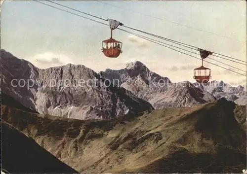 Riezlern Kleinwalsertal Vorarlberg Kanzelwandbahn mit Widderstein Alpenpanorama Kat. Mittelberg