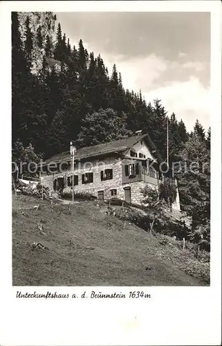 Bruennsteinhaus Unterkunftshaus Kat. Rosenheim