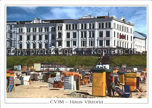 Borkum Nordseebad CVJM Haus Viktoria Strand / Borkum /Leer LKR