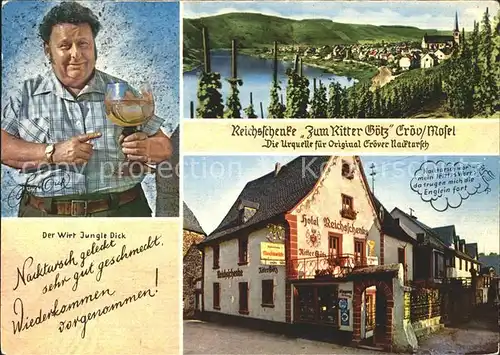 Kroev Mosel Hotel Reichsschenke Zum Ritter Goetz Nacktarschwein / Kroev /Bernkastel-Wittlich LKR