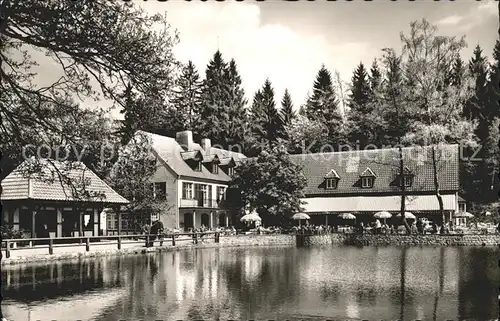 Teutoburgerwald Waldrestaurant Pension Silbermuehle Kat. Detmold