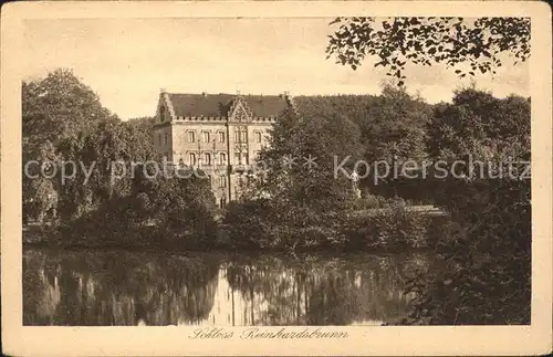 Schloss Reinhardsbrunn Original Gravuere Karte  Kat. Friedrichroda