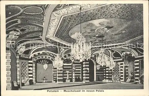 Potsdam Muschelsaal neuen Palais Kat. Potsdam