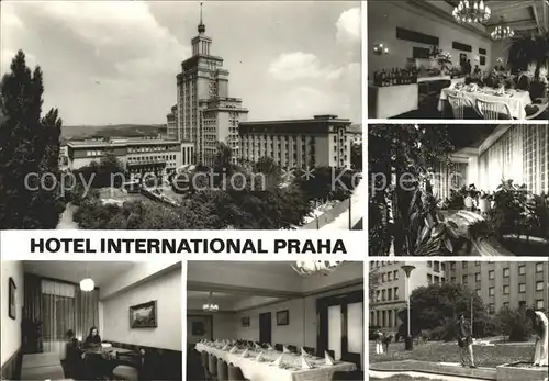 Praha Prahy Prague Hotel International Gast und Speiseraeume Kat. Praha
