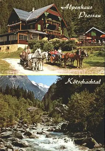 Koetschachtal Alpenhaus Prossau Pferdekutschen Kat. Bad Gastein