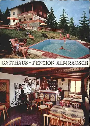 Einoede Villach Gasthaus Pension Almrausch Swimmingpool Kat. Villach