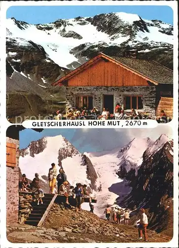 Obergurgl Soelden Tirol Gletscherhaeusl Hohe Mut mit Gaisberggletscher Kat. Soelden oetztal