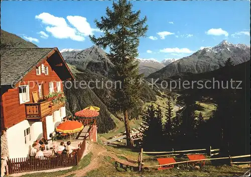 Soelden oetztal Edelweisshuette Terrasse Kat. Soelden