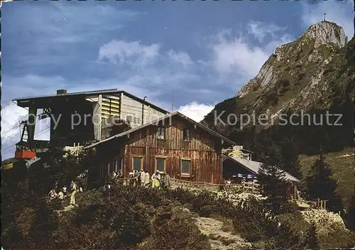 Tegelberghaus Tegelbergbahn Bergstation Branderschrofen Ammergauer Alpen Kat. Fuessen