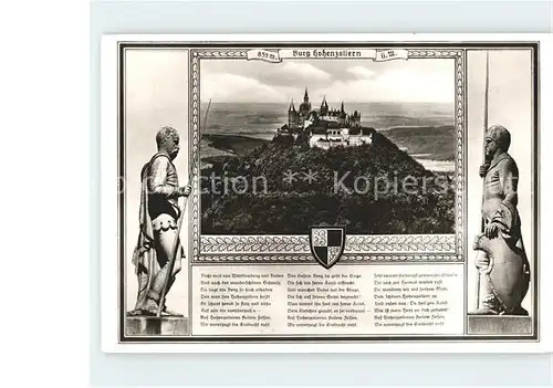 Hohenzollern Burgwirtschaft Ritter Kat. Hechingen