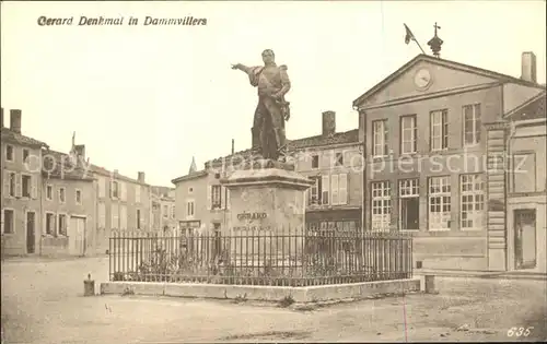Dammvillers Gerard Denkmal Statue Kat. Damvillers