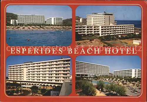 Rhodos Rhodes aegaeis Esperides Beach Hotel Kat. 
