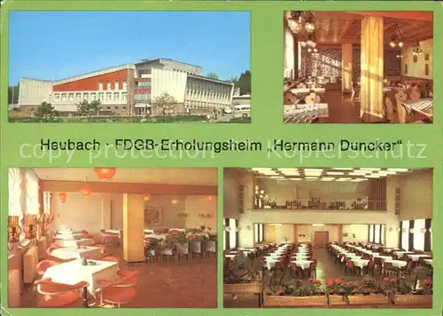 Heubach Thueringen FDGB Erholungsheim Hermann Duncker Details Kat. Hildburghausen