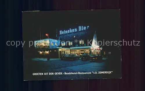Den Oever Hollands Kroon Bondshotel Restaurant Zomerkijk Kat. Den Oever