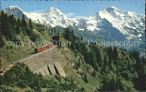 Schynige Platte Bahn Eiger Moench Jungfrau Kat. Eisenbahn