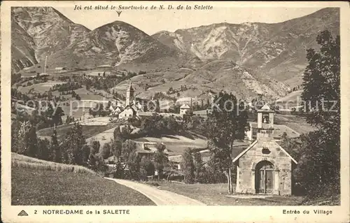 Notre Dame de la Salette Entree du Village Sanctuaire Kat. La Salette Fallavaux