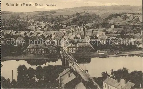 Braux sur Meuse Panorama Vallee de la Meuse Pont Kat. Braux