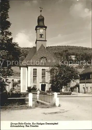 Schmiedeberg  Dippoldiswalde George Baehr Kirche Zur Heiligen Dreieinigkeit / Dippoldiswalde /Saechsische Schweiz-Osterzgebirge LKR