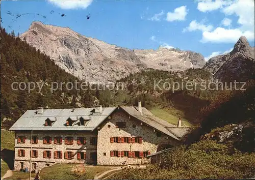 Kaerlingerhaus am Funtensee mit Schottmalhorn Kat. Berchtesgaden