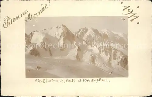 Verte Fontaine Aig Chardemet et Mont Blanc Kat. 