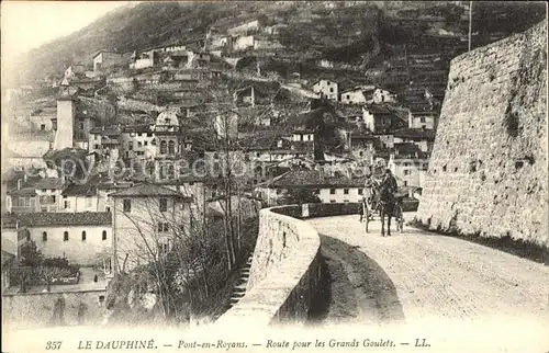 Dauphine Pont en Royans Route pour les Grand Goulets Kat. Grenoble