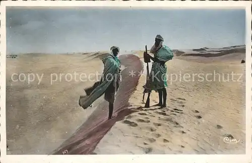 Mostaganem Indication du chemin dans les dunes Kat. Oran Algerien